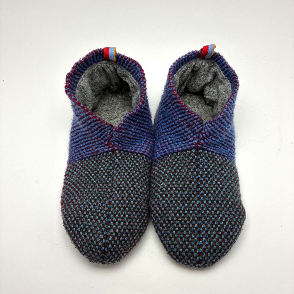 Bombas Gripper Slipper Large House Shoes Multi Color Casual Blue Gray Maroon